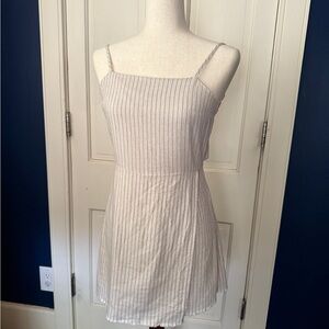 Altar'd State Beige Striped Dress Skort